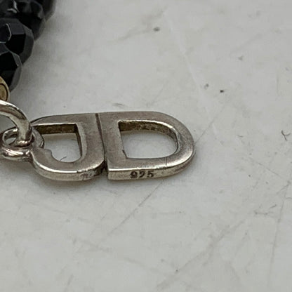 【中古品】【メンズ/レディース】 Justin Davis ジャスティンデイビス SNJ330 TINY ONYX CHAIN タイニー オニキス チェーン ネックレス アクセサリー 192-251218-kh-02-izu カラー：ブラック 万代Net店