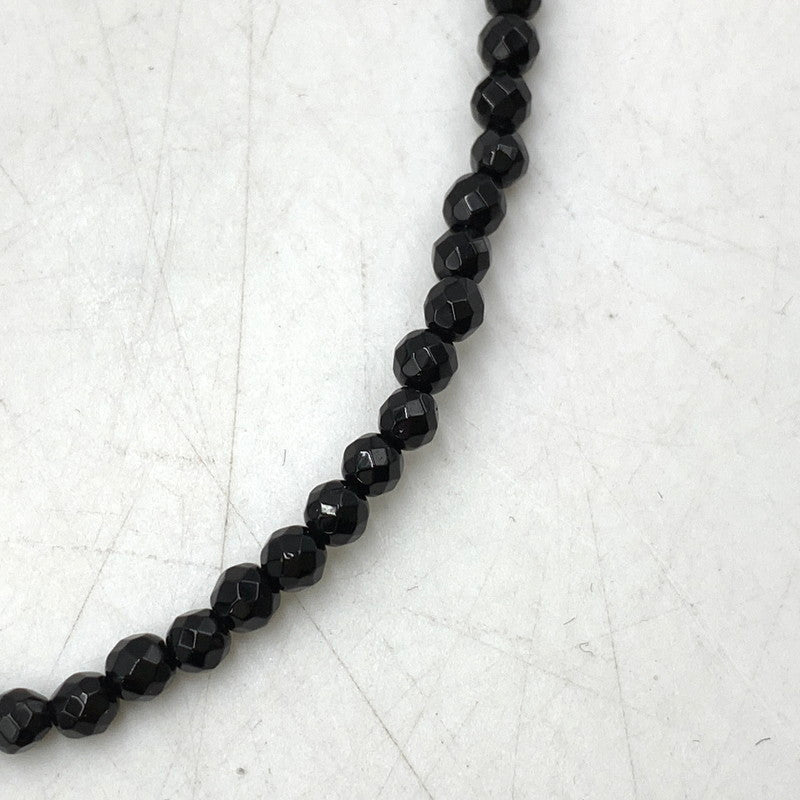 【中古品】【メンズ/レディース】 Justin Davis ジャスティンデイビス SNJ330 TINY ONYX CHAIN タイニー オニキス チェーン ネックレス アクセサリー 192-251218-kh-02-izu カラー：ブラック 万代Net店