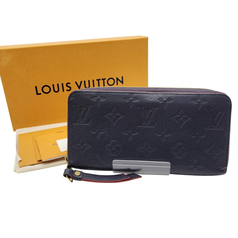 【中古品】【メンズ/レディース】 LOUIS VUITTON ルイ・ヴィトン M62121 SP2270 モノグラム アンプラント ジッピー ウォレット マリーヌルージュ 財布 長財布 179-251215-ya-19-izu カラー：ネイビー 万代Net店