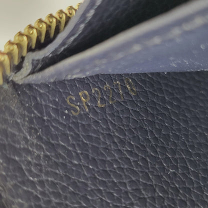 【中古品】【メンズ/レディース】 LOUIS VUITTON ルイ・ヴィトン M62121 SP2270 モノグラム アンプラント ジッピー ウォレット マリーヌルージュ 財布 長財布 179-251215-ya-19-izu カラー：ネイビー 万代Net店