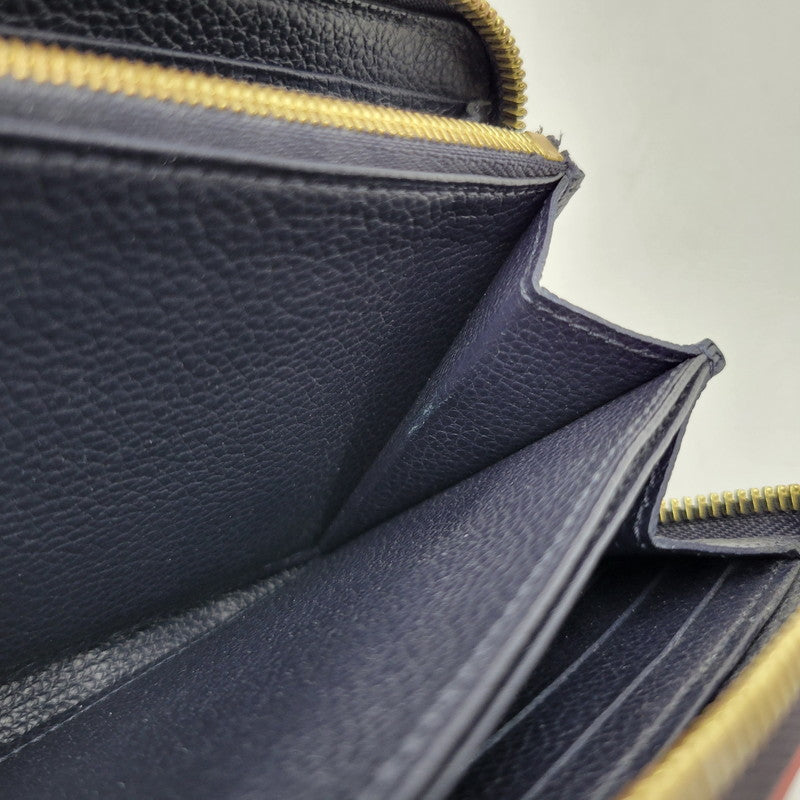 【中古品】【メンズ/レディース】 LOUIS VUITTON ルイ・ヴィトン M62121 SP2270 モノグラム アンプラント ジッピー ウォレット マリーヌルージュ 財布 長財布 179-251215-ya-19-izu カラー：ネイビー 万代Net店