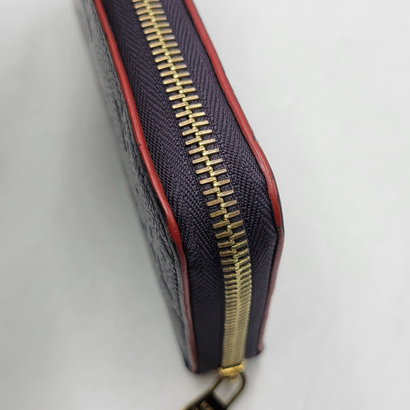 【中古品】【メンズ/レディース】 LOUIS VUITTON ルイ・ヴィトン M62121 SP2270 モノグラム アンプラント ジッピー ウォレット マリーヌルージュ 財布 長財布 179-251215-ya-19-izu カラー：ネイビー 万代Net店