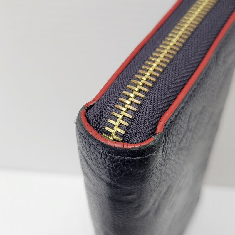 【中古品】【メンズ/レディース】 LOUIS VUITTON ルイ・ヴィトン M62121 SP2270 モノグラム アンプラント ジッピー ウォレット マリーヌルージュ 財布 長財布 179-251215-ya-19-izu カラー：ネイビー 万代Net店