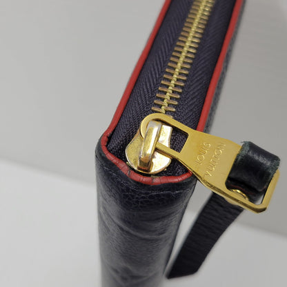 【中古品】【メンズ/レディース】 LOUIS VUITTON ルイ・ヴィトン M62121 SP2270 モノグラム アンプラント ジッピー ウォレット マリーヌルージュ 財布 長財布 179-251215-ya-19-izu カラー：ネイビー 万代Net店