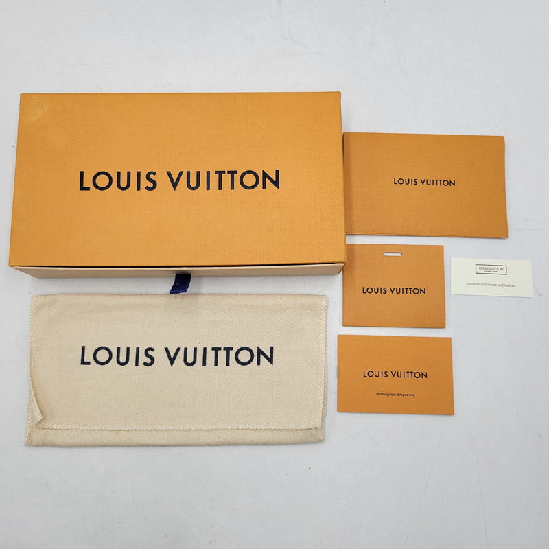 【中古品】【メンズ/レディース】 LOUIS VUITTON ルイ・ヴィトン M62121 SP2270 モノグラム アンプラント ジッピー ウォレット マリーヌルージュ 財布 長財布 179-251215-ya-19-izu カラー：ネイビー 万代Net店