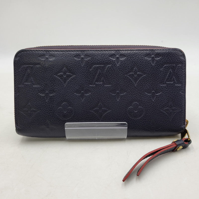 【中古品】【メンズ/レディース】 LOUIS VUITTON ルイ・ヴィトン M62121 SP2270 モノグラム アンプラント ジッピー ウォレット マリーヌルージュ 財布 長財布 179-251215-ya-19-izu カラー：ネイビー 万代Net店