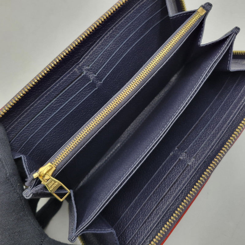 【中古品】【メンズ/レディース】 LOUIS VUITTON ルイ・ヴィトン M62121 SP2270 モノグラム アンプラント ジッピー ウォレット マリーヌルージュ 財布 長財布 179-251215-ya-19-izu カラー：ネイビー 万代Net店
