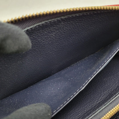 【中古品】【メンズ/レディース】 LOUIS VUITTON ルイ・ヴィトン M62121 SP2270 モノグラム アンプラント ジッピー ウォレット マリーヌルージュ 財布 長財布 179-251215-ya-19-izu カラー：ネイビー 万代Net店