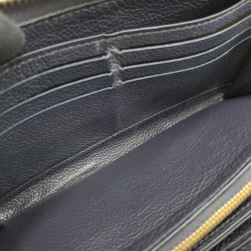 【中古品】【メンズ/レディース】 LOUIS VUITTON ルイ・ヴィトン M62121 SP2270 モノグラム アンプラント ジッピー ウォレット マリーヌルージュ 財布 長財布 179-251215-ya-19-izu カラー：ネイビー 万代Net店