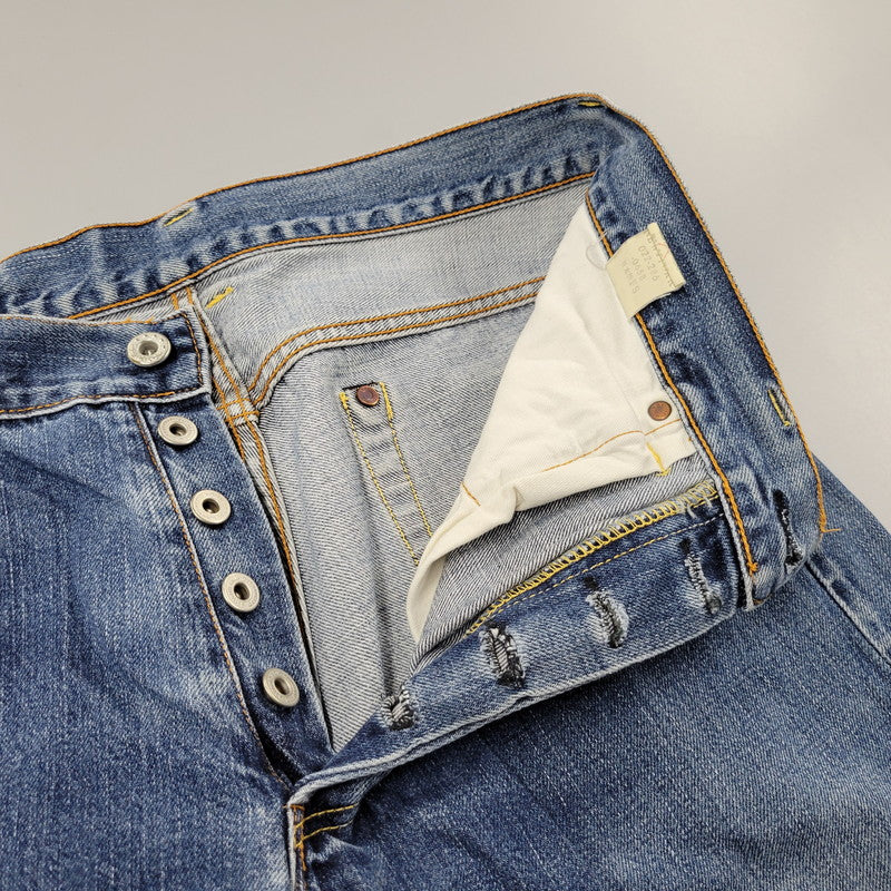 【中古品】【メンズ】 F.O.B FACTORY エフオービーファクトリー R503N 月桂樹ボタン DENIM PANTS デニム パンツ ボトムス ズボン 156-251220-cs-04-izu サイズ：34 カラー：インディゴ 万代Net店