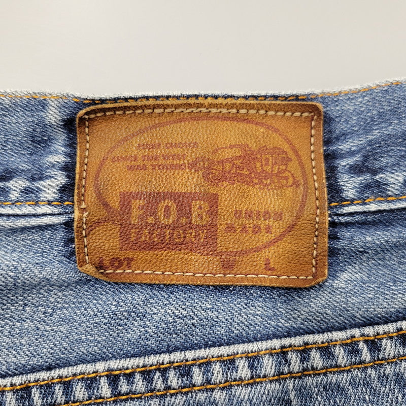 【中古品】【メンズ】 F.O.B FACTORY エフオービーファクトリー R503N 月桂樹ボタン DENIM PANTS デニム パンツ ボトムス ズボン 156-251220-cs-04-izu サイズ：34 カラー：インディゴ 万代Net店