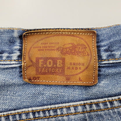 【中古品】【メンズ】 F.O.B FACTORY エフオービーファクトリー R503N 月桂樹ボタン DENIM PANTS デニム パンツ ボトムス ズボン 156-251220-cs-04-izu サイズ：34 カラー：インディゴ 万代Net店