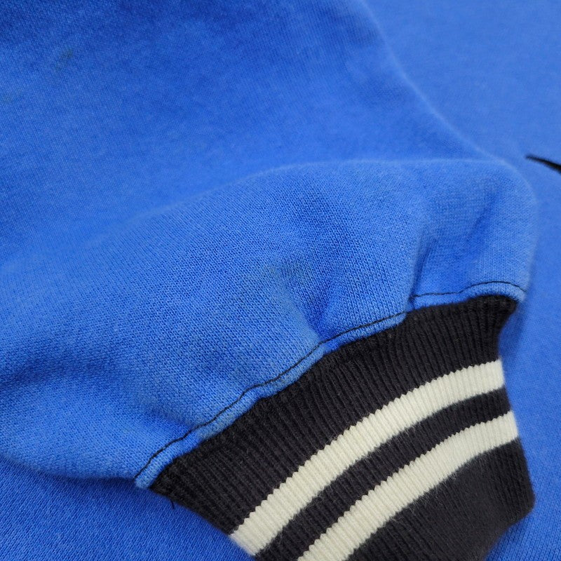 【中古品】【メンズ】 BLACK EYE PATCH ブラックアイパッチ SPRAY RIB CREWNECK SWEATSHIRT スプレー リブ クルーネック スウェットシャツ トップス 長袖 142-251220-cs-03-izu サイズ：M カラー：ブルー 万代Net店