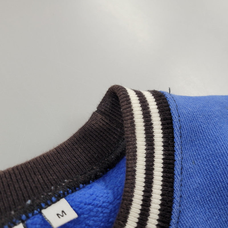 【中古品】【メンズ】 BLACK EYE PATCH ブラックアイパッチ SPRAY RIB CREWNECK SWEATSHIRT スプレー リブ クルーネック スウェットシャツ トップス 長袖 142-251220-cs-03-izu サイズ：M カラー：ブルー 万代Net店