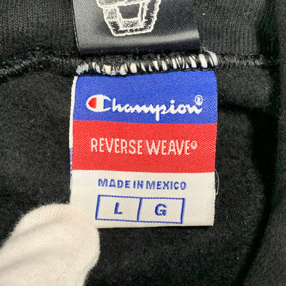 【中古品】【メンズ】 HEX ANTISTYLE ヘックスアンチスタイル CHAMPION チャンピオン SWEAT HOODIE スウェット フーディー トップス 長袖 142-251220-cs-22-izu サイズ：L カラー：ブラック 万代Net店