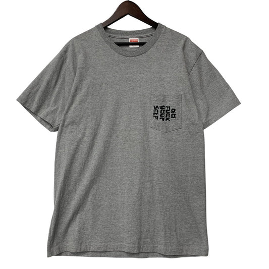 【中古品】【メンズ】 GO FUCK YOURSELF POCKET TEE ゴー ファック ユアセルフ ポケット Tシャツ 半袖 ショートスリーブ トップス 149-260103-kh-04-izu サイズ：L カラー：グレー 万代Net店
