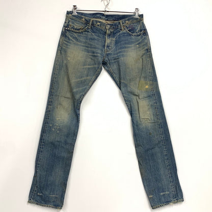 【現状渡し品】【メンズ】 HYSTERIC GLAMOUR ヒステリックグラマー XXX STUDS DENIM PANTS スタッズ デニム パンツ ズボン ボトムス 151-251215-ya-06-izu サイズ：下記参照 カラー：インディゴ 万代Net店