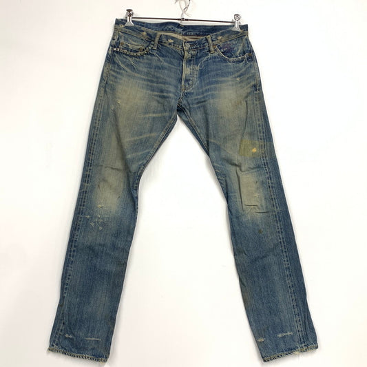 【現状渡し品】【メンズ】 HYSTERIC GLAMOUR ヒステリックグラマー XXX STUDS DENIM PANTS スタッズ デニム パンツ ズボン ボトムス 151-251215-ya-06-izu サイズ：下記参照 カラー：インディゴ 万代Net店