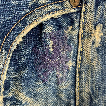 【現状渡し品】【メンズ】 HYSTERIC GLAMOUR ヒステリックグラマー XXX STUDS DENIM PANTS スタッズ デニム パンツ ズボン ボトムス 151-251215-ya-06-izu サイズ：下記参照 カラー：インディゴ 万代Net店