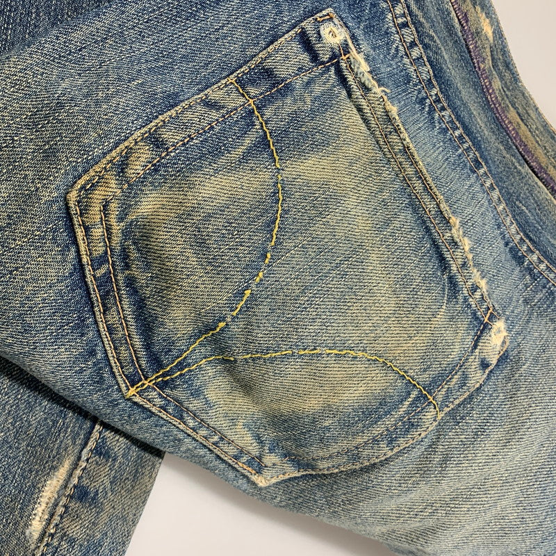 【現状渡し品】【メンズ】 HYSTERIC GLAMOUR ヒステリックグラマー XXX STUDS DENIM PANTS スタッズ デニム パンツ ズボン ボトムス 151-251215-ya-06-izu サイズ：下記参照 カラー：インディゴ 万代Net店