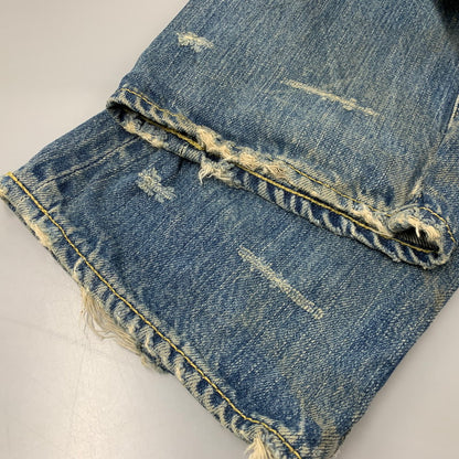 【現状渡し品】【メンズ】 HYSTERIC GLAMOUR ヒステリックグラマー XXX STUDS DENIM PANTS スタッズ デニム パンツ ズボン ボトムス 151-251215-ya-06-izu サイズ：下記参照 カラー：インディゴ 万代Net店