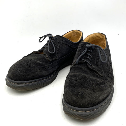 【中古品】【メンズ】 イングランド製 WING CHIP SUEDE LEATHER SHOES ウィング チップ スウェード レザー シューズ 靴 164-251216-cs-16-izu サイズ：9 カラー：ブラック 万代Net店
