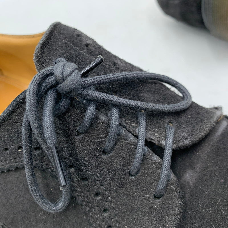 【中古品】【メンズ】 イングランド製 WING CHIP SUEDE LEATHER SHOES ウィング チップ スウェード レザー シューズ 靴 164-251216-cs-16-izu サイズ：9 カラー：ブラック 万代Net店