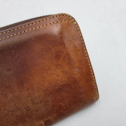 【中古品】【メンズ】 REDMOON レッドムーン L字ジップ LEATHER WALLET レザー ウォレット 財布 長財布 200-251215-ya-18-izu カラー：ブラウン 万代Net店