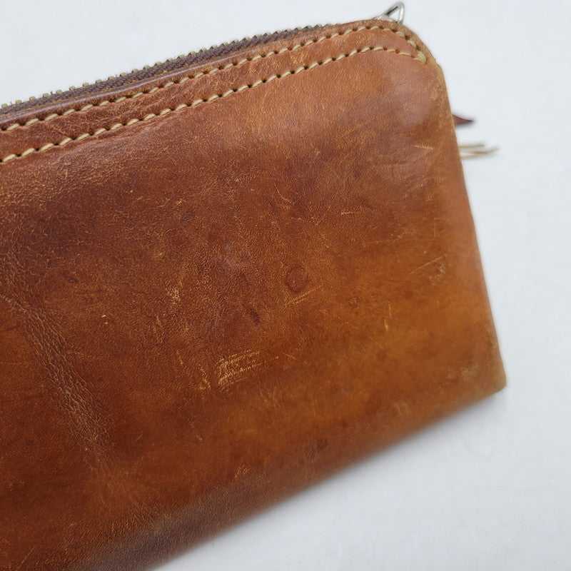 【中古品】【メンズ】 REDMOON レッドムーン L字ジップ LEATHER WALLET レザー ウォレット 財布 長財布 200-251215-ya-18-izu カラー：ブラウン 万代Net店