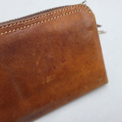 【中古品】【メンズ】 REDMOON レッドムーン L字ジップ LEATHER WALLET レザー ウォレット 財布 長財布 200-251215-ya-18-izu カラー：ブラウン 万代Net店