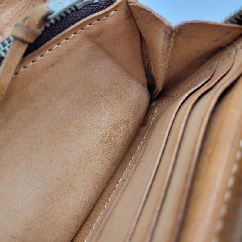 【中古品】【メンズ】 REDMOON レッドムーン L字ジップ LEATHER WALLET レザー ウォレット 財布 長財布 200-251215-ya-18-izu カラー：ブラウン 万代Net店