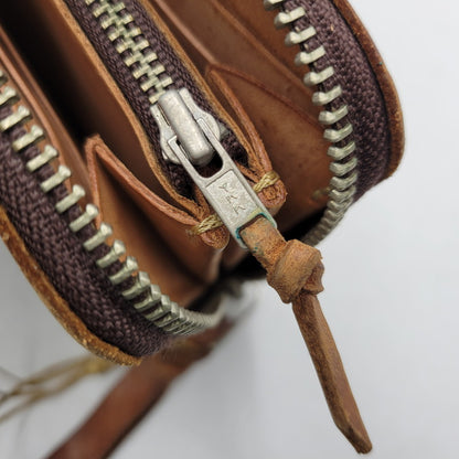 【中古品】【メンズ】 REDMOON レッドムーン L字ジップ LEATHER WALLET レザー ウォレット 財布 長財布 200-251215-ya-18-izu カラー：ブラウン 万代Net店