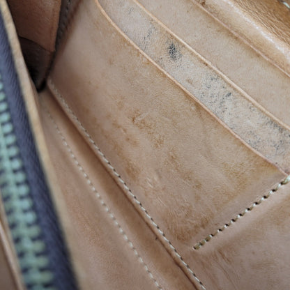 【中古品】【メンズ】 REDMOON レッドムーン L字ジップ LEATHER WALLET レザー ウォレット 財布 長財布 200-251215-ya-18-izu カラー：ブラウン 万代Net店