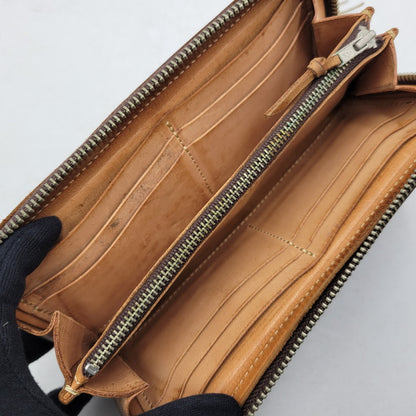 【中古品】【メンズ】 REDMOON レッドムーン L字ジップ LEATHER WALLET レザー ウォレット 財布 長財布 200-251215-ya-18-izu カラー：ブラウン 万代Net店