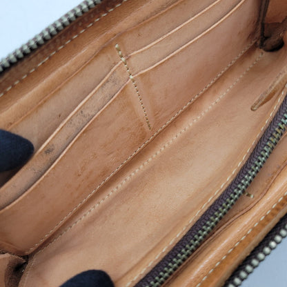 【中古品】【メンズ】 REDMOON レッドムーン L字ジップ LEATHER WALLET レザー ウォレット 財布 長財布 200-251215-ya-18-izu カラー：ブラウン 万代Net店