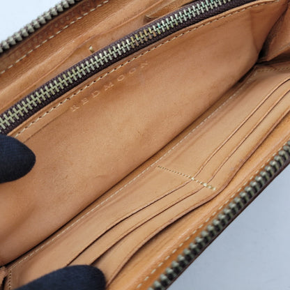 【中古品】【メンズ】 REDMOON レッドムーン L字ジップ LEATHER WALLET レザー ウォレット 財布 長財布 200-251215-ya-18-izu カラー：ブラウン 万代Net店