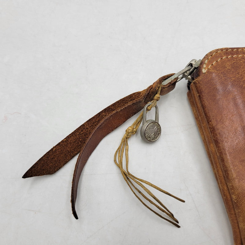 【中古品】【メンズ】 REDMOON レッドムーン L字ジップ LEATHER WALLET レザー ウォレット 財布 長財布 200-251215-ya-18-izu カラー：ブラウン 万代Net店