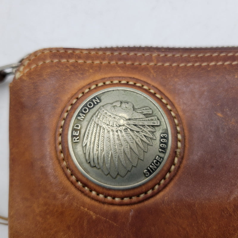 【中古品】【メンズ】 REDMOON レッドムーン L字ジップ LEATHER WALLET レザー ウォレット 財布 長財布 200-251215-ya-18-izu カラー：ブラウン 万代Net店