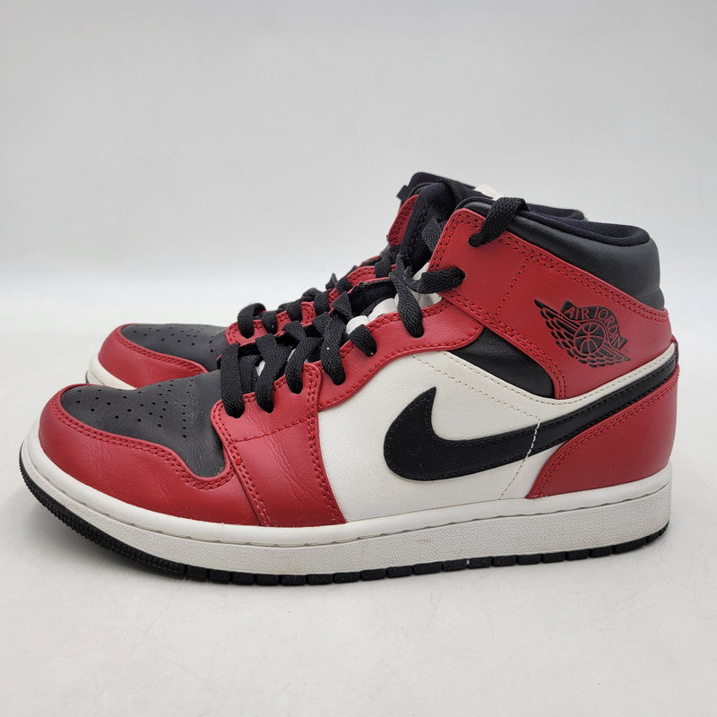 【中古品】【メンズ/レディース】 NIKE ナイキ 554724-069 AIR JORDAN 1 MID エア ジョーダン 1ミッド スニーカー シューズ 靴 160-251220-cs-08-izu サイズ：26cm カラー：BLACK/BLACK-GYM RED 万代Net店