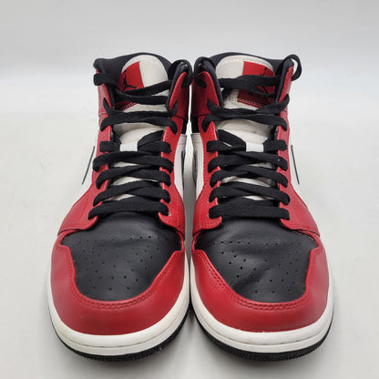 【中古品】【メンズ/レディース】 NIKE ナイキ 554724-069 AIR JORDAN 1 MID エア ジョーダン 1ミッド スニーカー シューズ 靴 160-251220-cs-08-izu サイズ：26cm カラー：BLACK/BLACK-GYM RED 万代Net店
