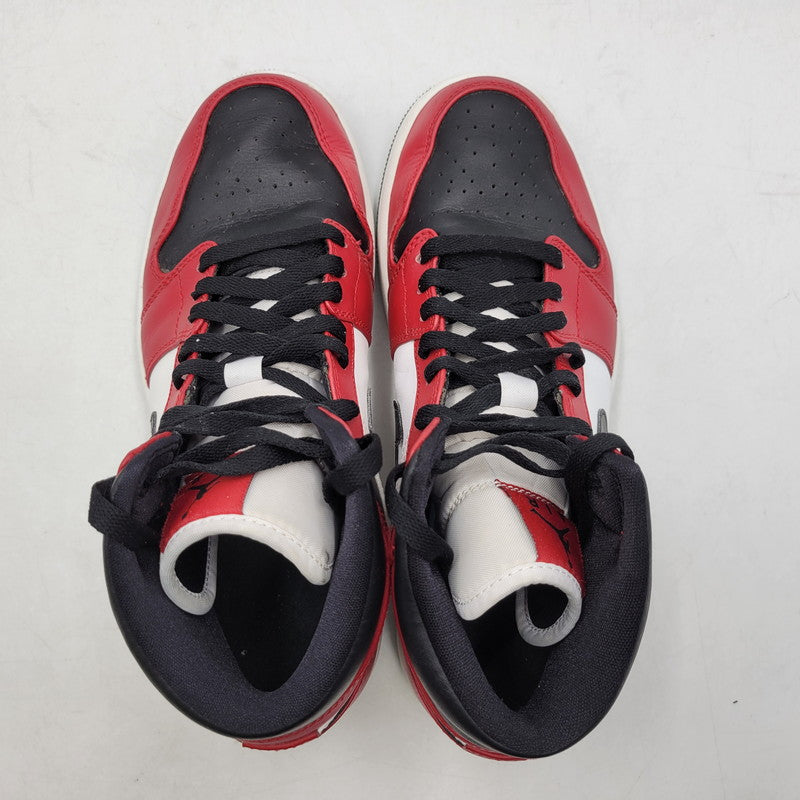 【中古品】【メンズ/レディース】 NIKE ナイキ 554724-069 AIR JORDAN 1 MID エア ジョーダン 1ミッド スニーカー シューズ 靴 160-251220-cs-08-izu サイズ：26cm カラー：BLACK/BLACK-GYM RED 万代Net店