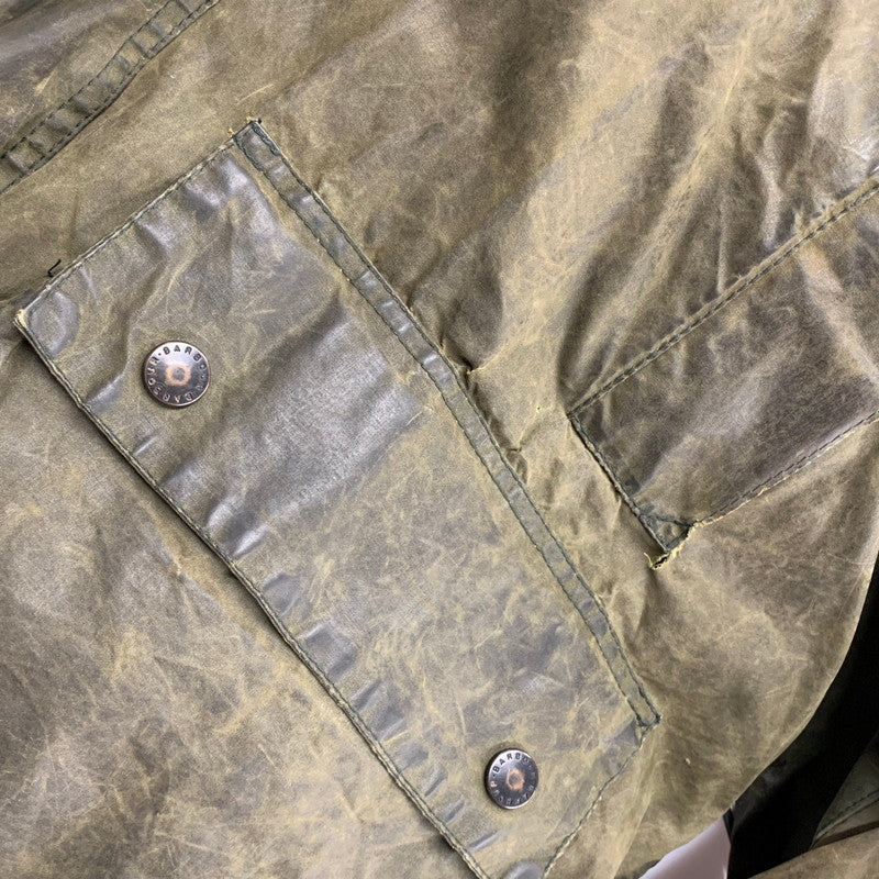 【現状渡し品】【メンズ】 Barbour バーブァー A200 BORDER JACKET ボーダー ジャケット アウター 146-251215-ya-11-izu サイズ：C46 カラー：カーキ系 万代Net店