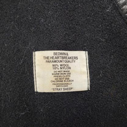 【現状渡し品】【メンズ】 BEDWIN ベドウィン MELTON AWARD JACKET メルトン アウォード ジャケット アウター 142-251216-cs-07-izu サイズ：2 カラー：ブラック 万代Net店