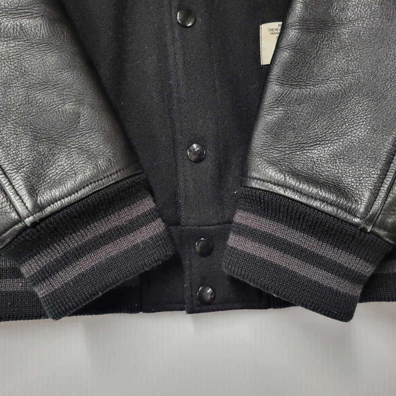 【現状渡し品】【メンズ】 BEDWIN ベドウィン MELTON AWARD JACKET メルトン アウォード ジャケット アウター 142-251216-cs-07-izu サイズ：2 カラー：ブラック 万代Net店