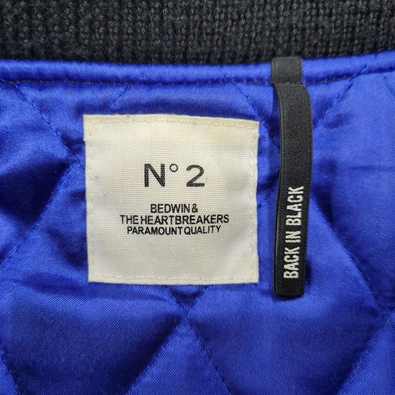 【現状渡し品】【メンズ】 BEDWIN ベドウィン MELTON AWARD JACKET メルトン アウォード ジャケット アウター 142-251216-cs-07-izu サイズ：2 カラー：ブラック 万代Net店