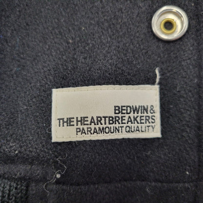 【現状渡し品】【メンズ】 BEDWIN ベドウィン MELTON AWARD JACKET メルトン アウォード ジャケット アウター 142-251216-cs-07-izu サイズ：2 カラー：ブラック 万代Net店