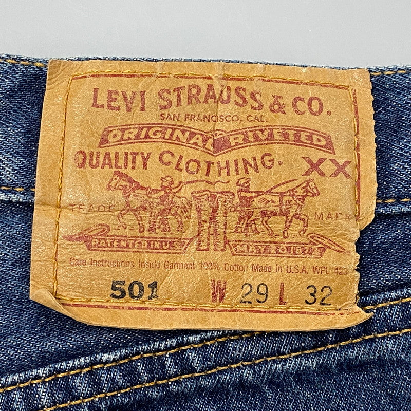 【中古品】【メンズ】 DENIM PANTS デニムパンツ 90S 501刻印 501 USA製 97年製 ボトムス 157-251216-yn-06-izu サイズ：W29×L32 カラー：インディゴ 万代Net店