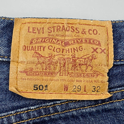 【中古品】【メンズ】 DENIM PANTS デニムパンツ 90S 501刻印 501 USA製 97年製 ボトムス 157-251216-yn-06-izu サイズ：W29×L32 カラー：インディゴ 万代Net店