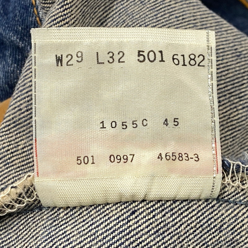 【中古品】【メンズ】 DENIM PANTS デニムパンツ 90S 501刻印 501 USA製 97年製 ボトムス 157-251216-yn-06-izu サイズ：W29×L32 カラー：インディゴ 万代Net店