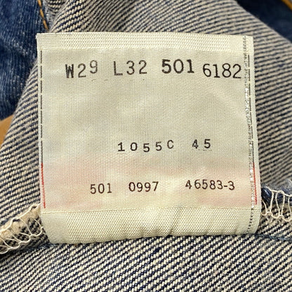 【中古品】【メンズ】 DENIM PANTS デニムパンツ 90S 501刻印 501 USA製 97年製 ボトムス 157-251216-yn-06-izu サイズ：W29×L32 カラー：インディゴ 万代Net店